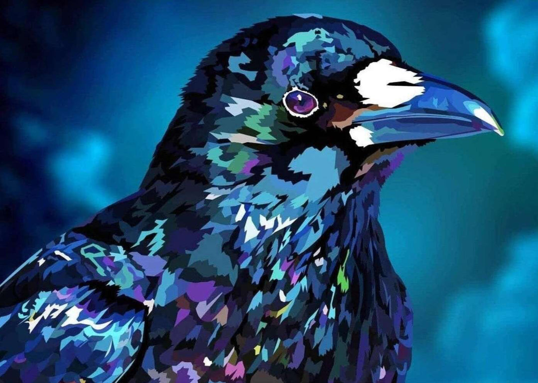 Kunstvoller Rabe Tiermotiv Diamond Painting