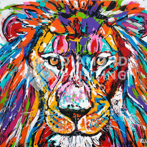 Löwe Diamond Painting Motiv