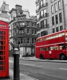 London Bus und Telefonzelle Diamond Painting