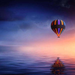 Heißluftballon Landschaft Diamond Painting