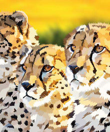 Leopardenfamilie Diamond Painting