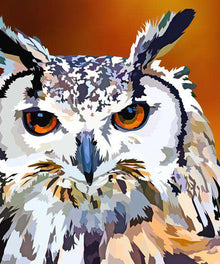 Mächtiger Uhu Diamond Painting