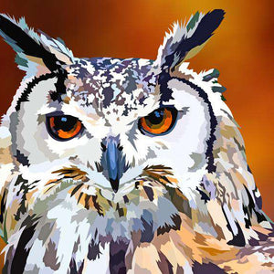 Mächtiger Uhu Diamond Painting