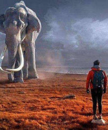 Mammut in der Steppe Diamond Painting