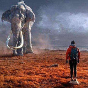 Mammut in der Steppe Diamond Painting