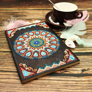 Farbiges Mandala Diamond Painting Notizbuch Motiv