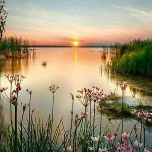 See Sonnenuntergang Diamond Painting