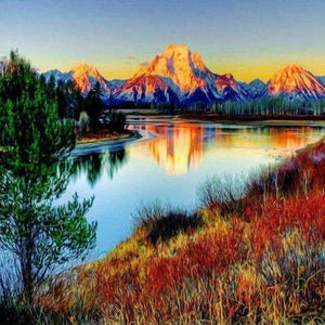 See und Berge Diamond Painting