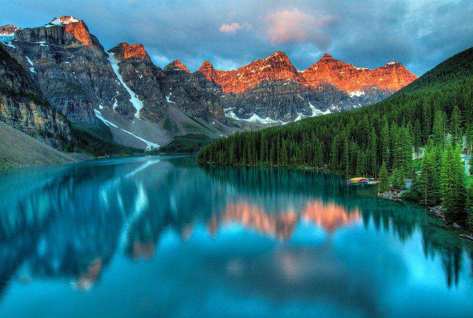 Bergsee in Kanada Diamond Painting