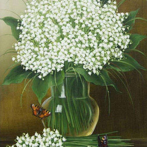 Maiglöckchen Blumenstrauß Diamond Painting