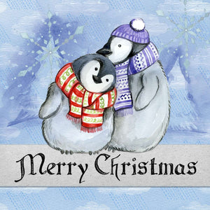 Merry Christmas Pinguine Diamond Painting