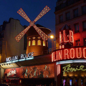 Moulin Rouge Paris bei Nacht Diamond Painting Motiv