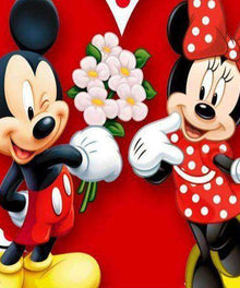 Micky Maus Rotes Herz Diamond Painting