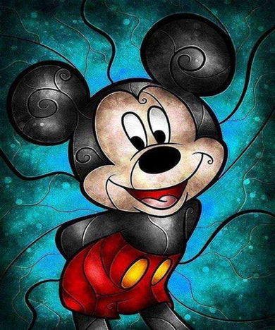 Micky Maus Cartoonmotiv Diamond Painting