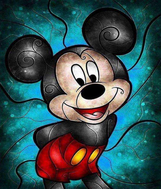 Micky Maus Cartoonmotiv Diamond Painting