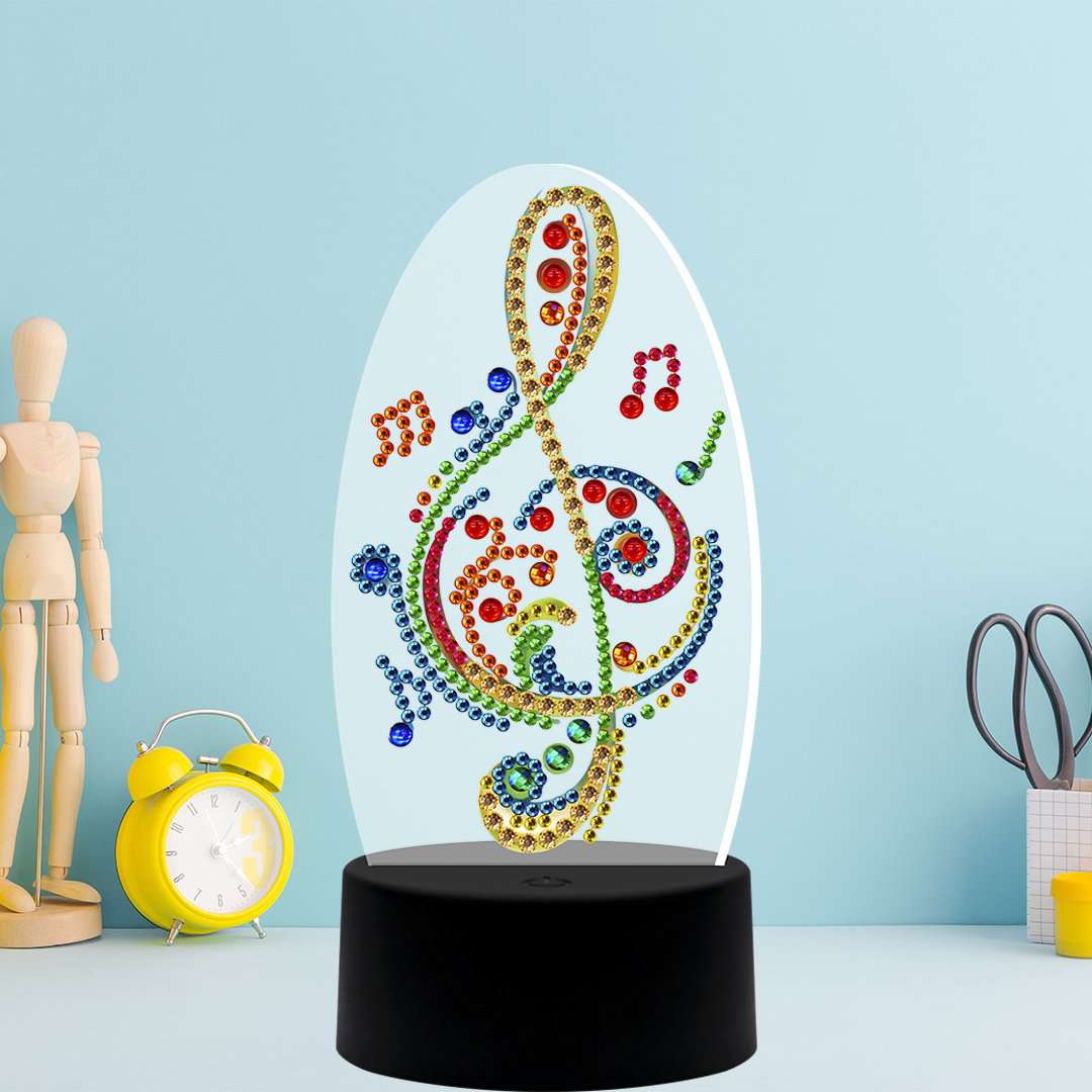 DP Lampe Musiknoten Diamond Painting Leuchte
