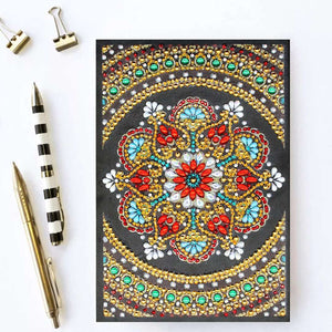 Blumen Ornament Notizbuch Diamond Painting A5, Bild 2