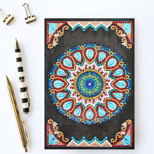 Farbiges Mandala Diamond Painting Notizbuch Motiv, Bild 2