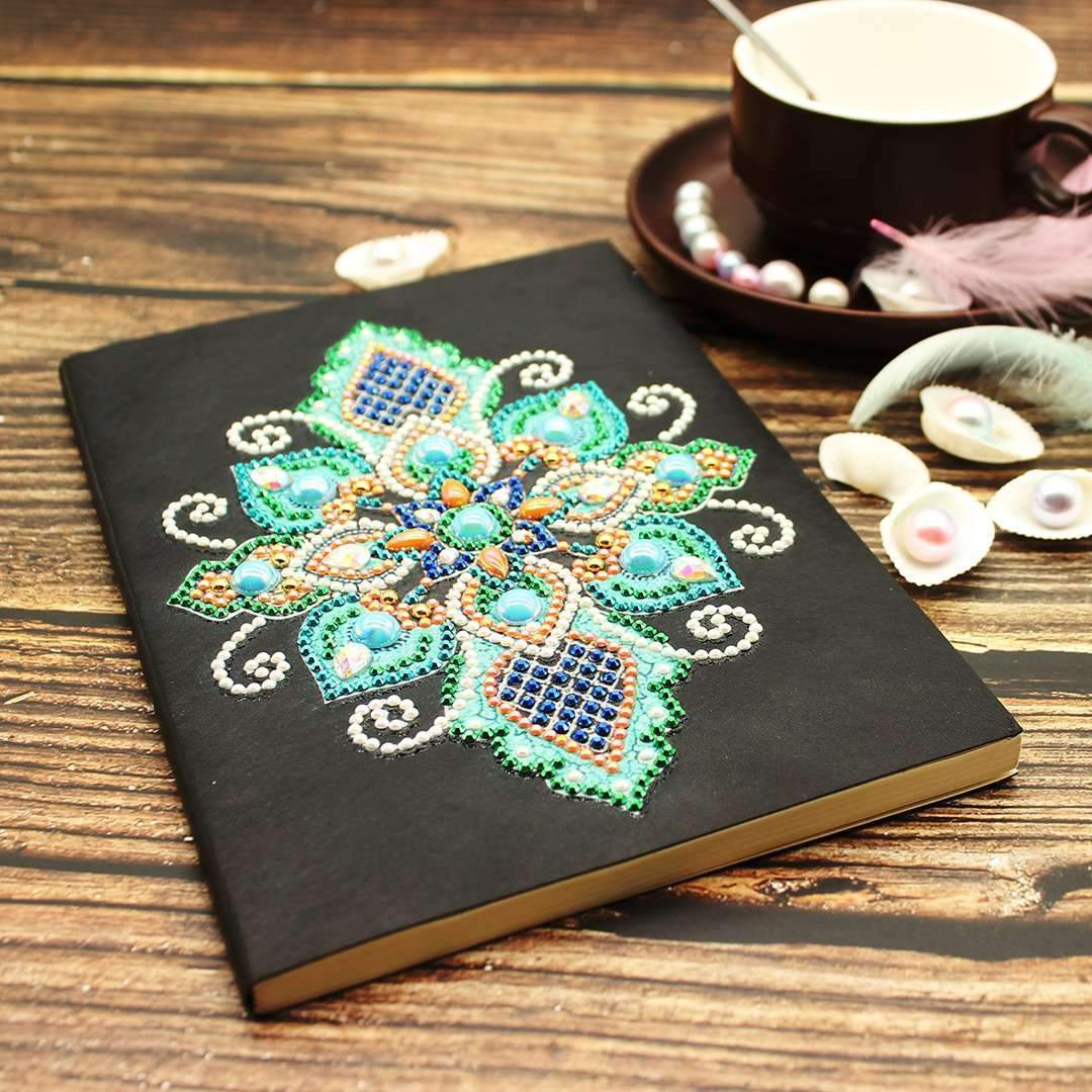 Modernes Ornament Diamond Painting Notizbuch Motiv
