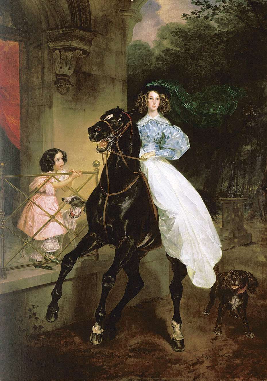 Nostalgische Szene mit Pferd Diamond Painting Motiv