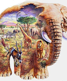 Elefant Afrika Traumwelt Diamond Painting Motiv