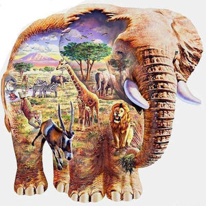 Elefant Afrika Traumwelt Diamond Painting Motiv