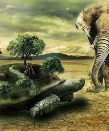 Elefant in der Traumwelt Diamond Painting Motiv