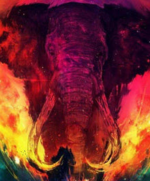 Bunter Elefant Diamond Painting Motiv