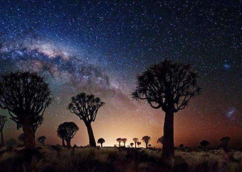 Sternenhimmel über Afrika Diamond Painting Motiv