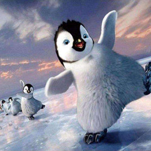 Tanzende Pinguine Diamond Painting