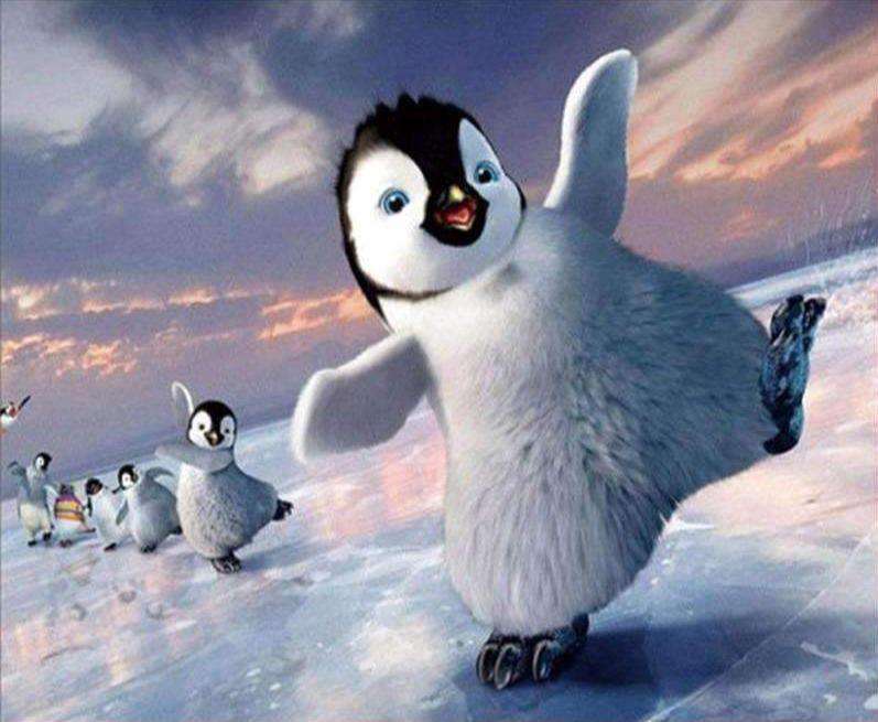 Tanzende Pinguine Diamond Painting