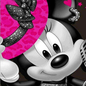 Minnie Maus mit rosa Hut Diamond Painting