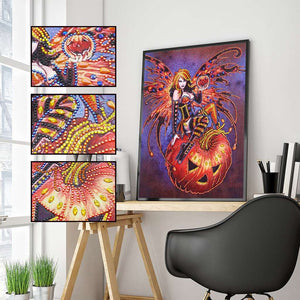 Albtraum Fee mit Kürbis Diamond Painting Motiv, Bild 2
