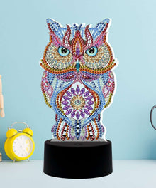 DP Lampe Königliche Eule Diamond Painting Leuchte