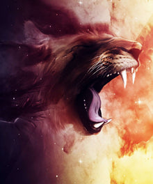 Brüllender Tiger Diamond Painting Motiv