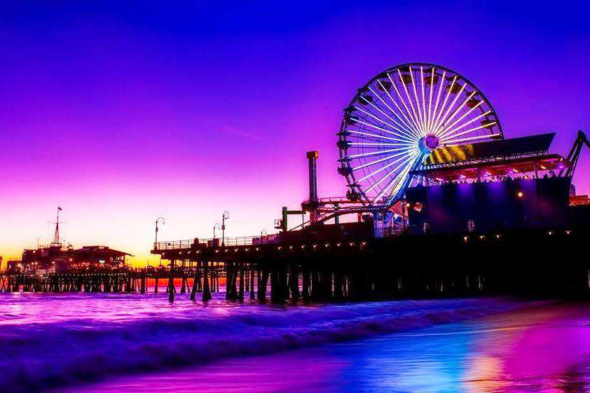 Santa Monica Pier Diamond Painting mit Riesenrad