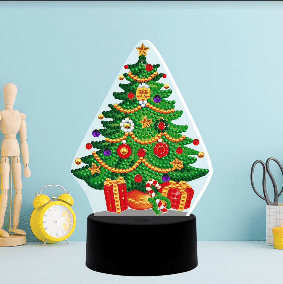 DP Lampe Weihnachtsbaum Geschenke Diamond Painting Leuchte