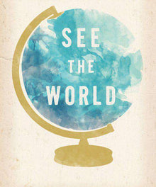 See the World - Diamond Painting mit Weltkugel