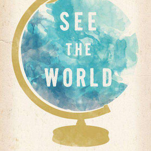 See the World - Diamond Painting mit Weltkugel