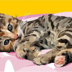 Süße Katze Exklusiv Diamond Painting