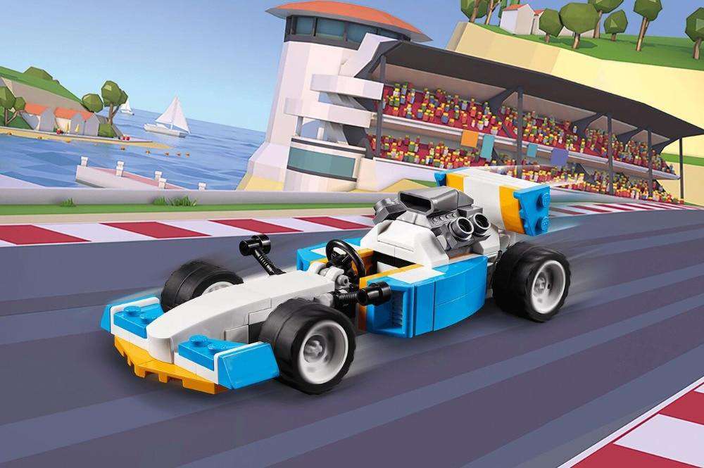 Spielzeug-Rennauto - Diamond Painting Fahrzeugmotiv