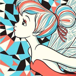 Tinkerbell Feenkarikatur Diamond Painting