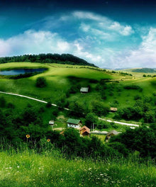 Landschaft mit Regenbogen Diamond Painting
