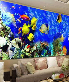 Tropische Fische Großformat - Diamond Painting mit Aquarium und Korallenriff