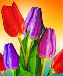 Tulpen von Elvira Clement Diamond Painting