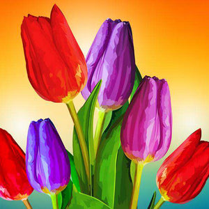 Tulpen von Elvira Clement Diamond Painting