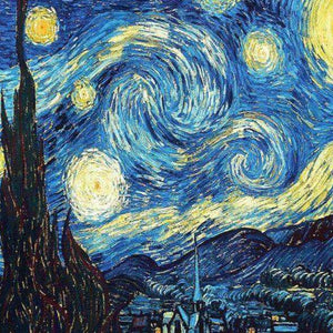 Van Gogh Mondblau Gemälde - Diamond Painting Motiv