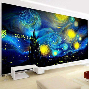 Van Gogh Sterne über dem Petersdom - Diamond Painting Motiv