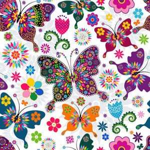 Schmetterlingsmuster - Diamond Painting Naturmotiv