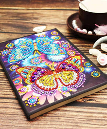 Schmetterlinge Diamond Painting Notizbuch Motiv